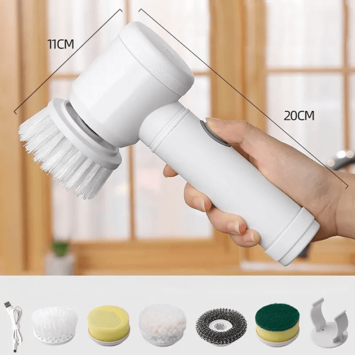 Escova de limpeza elétrica multifuncional sem fio - Deka Express