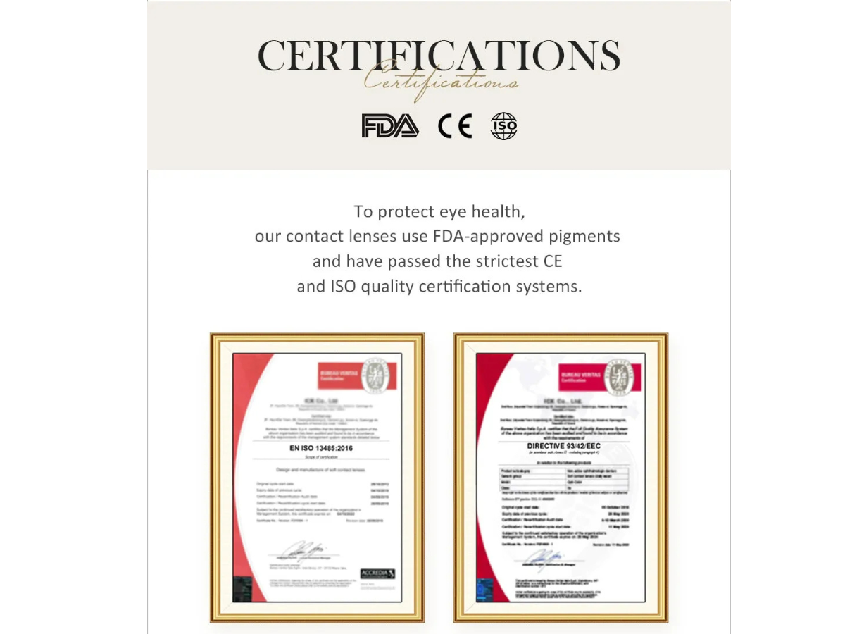 Lentes de Contato, Material Biocompatível de Alta Qualidade
