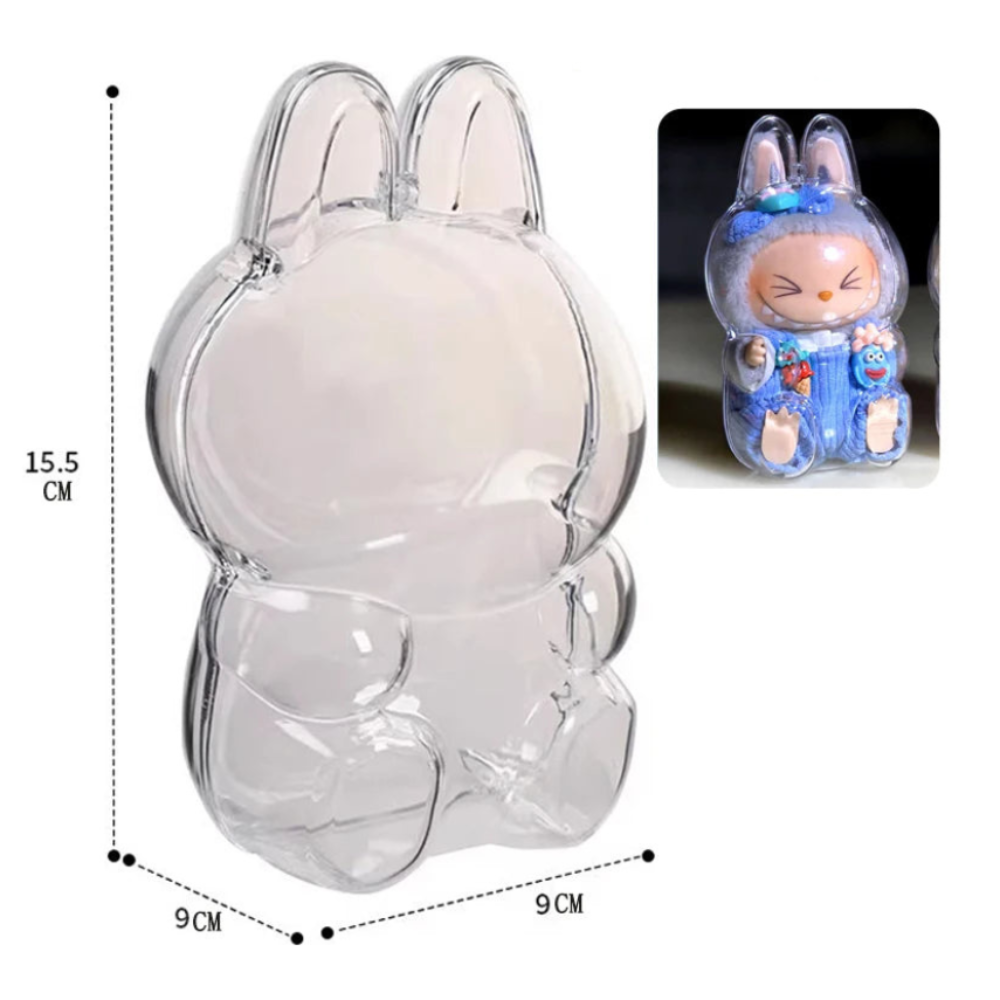 Capa Protetora Transparente Para Figuras Labubu Geração 1