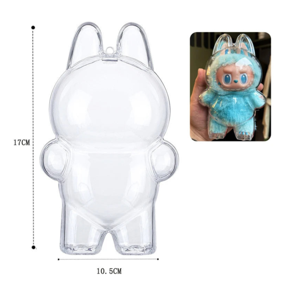 Capa Protetora Transparente Para Figuras Labubu Geração 1