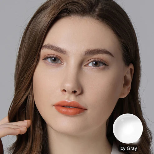 Lentes de Contacto Cinza Gelado