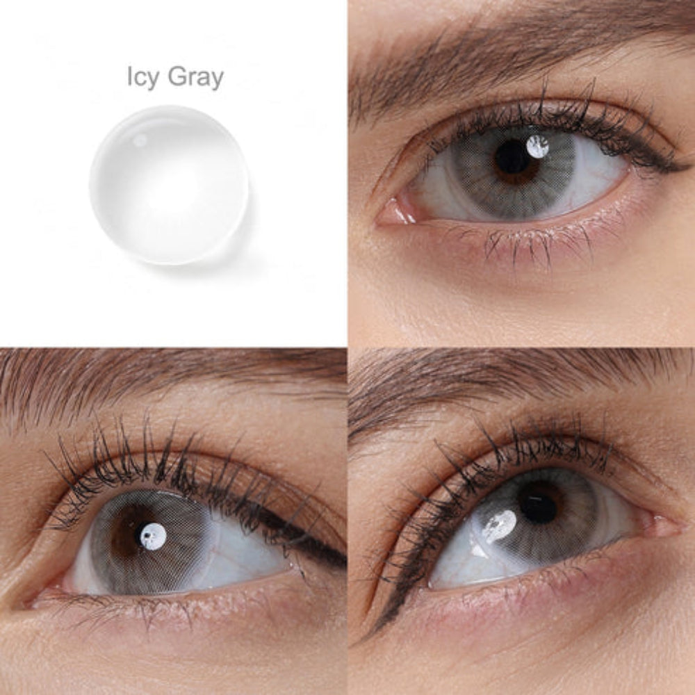 Lentes de Contacto Cinza Gelado
