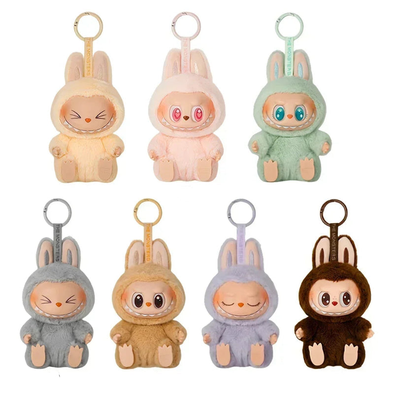 Labubu Monsters Figura Surpresa com Porta-Chaves - Boneco Colecionável Anime de 20 cm