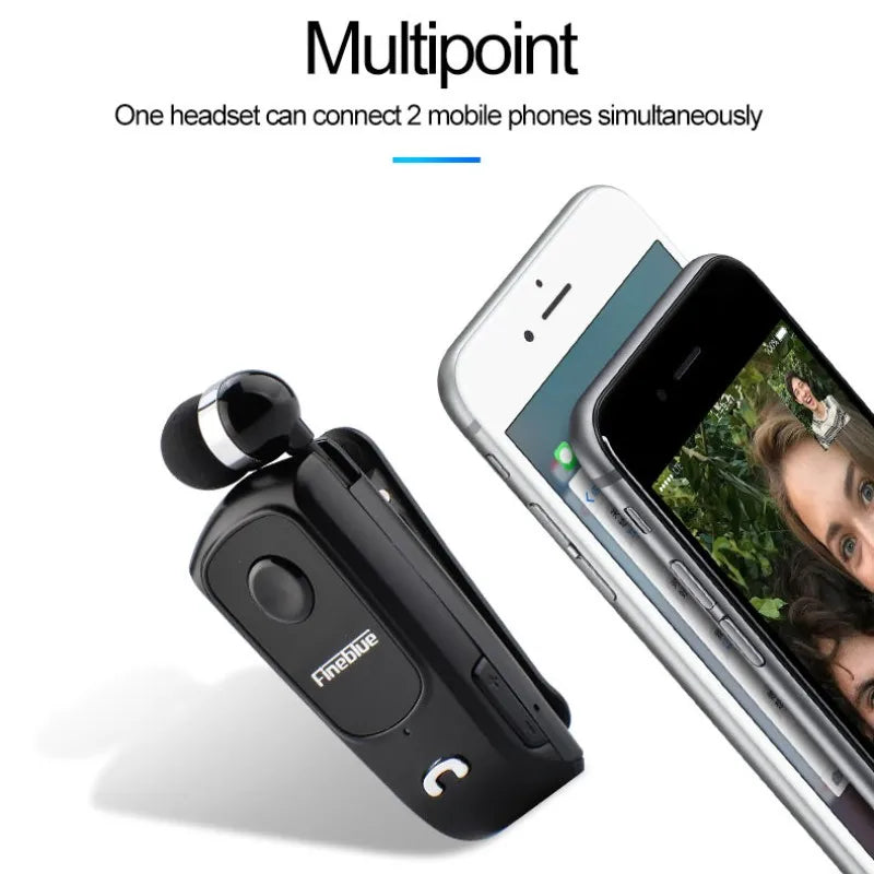 Fineblue F920 Pro Bluetooth 5.1 - Fone Retrátil com Clipe, Chamadas HD