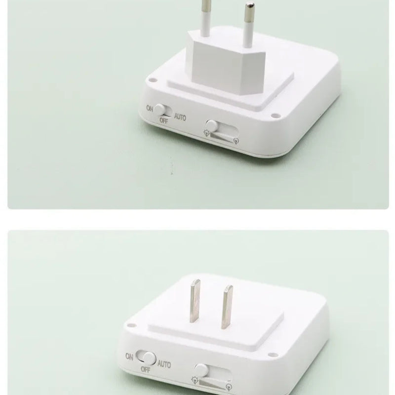 Luz Noturna LED Sensor Movimento - Quente/Frio, Regulável, Tomada EU