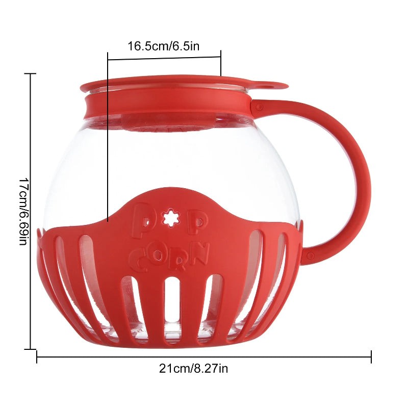 Air Popper de Micro-ondas: Tigela de Borossilicato para Pipocas (2.25QT)