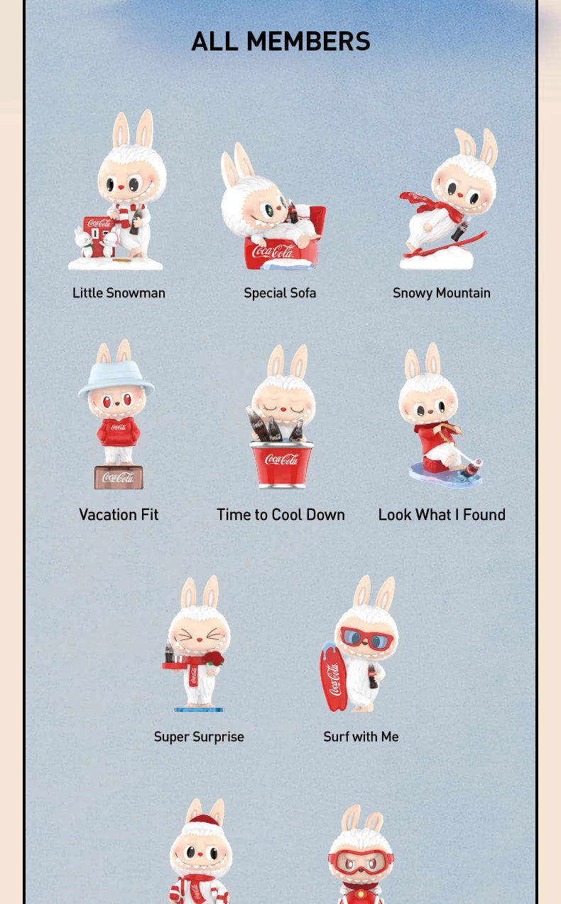 Pop Mart Labubu THE MONSTERS COCA-COLA Series Figures