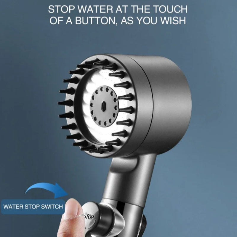 Chuveiro Alta Pressão 3 Modos com Filtro e Massagem - Poupança Água, Fácil Instalação