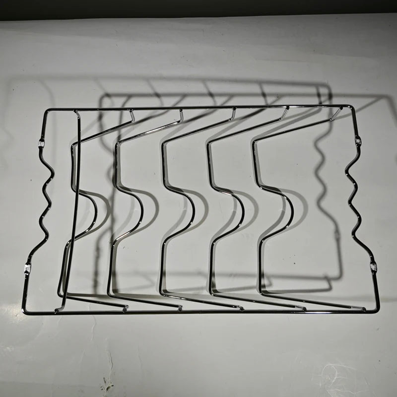 Organizador Tampas Panela Aço Inox - 5 Camadas, Parede/Armário, Cozinha