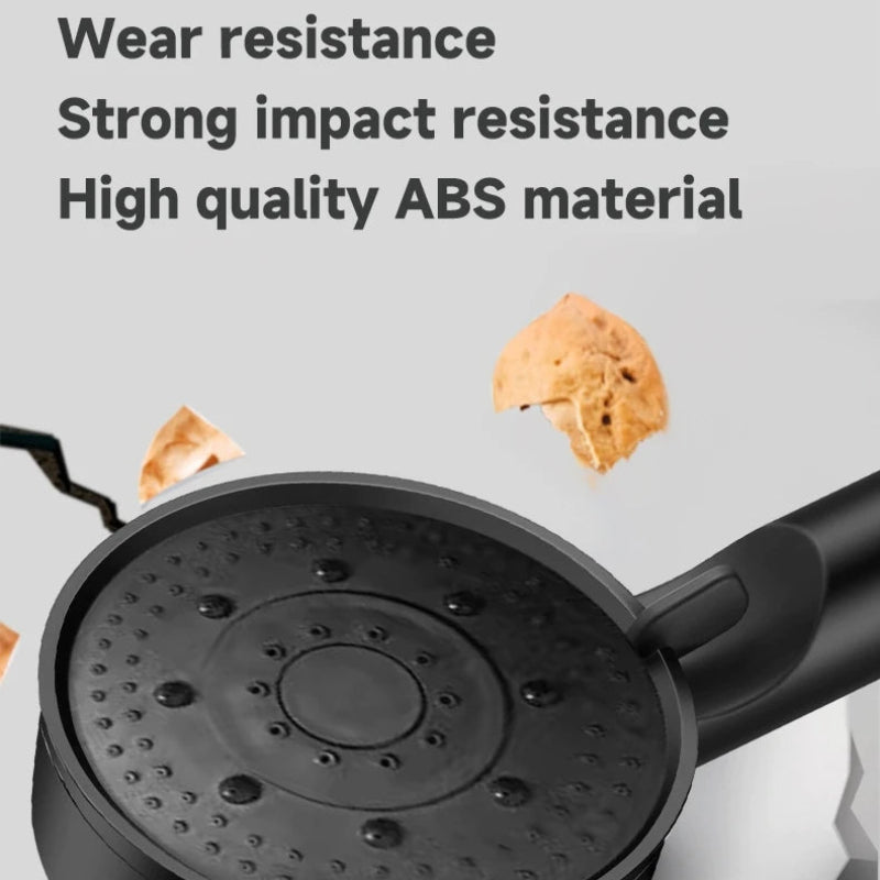 Chuveiro 6 Jatos Alta Pressão Multifuncional - Massagem, Ajustável, Grande Bocal