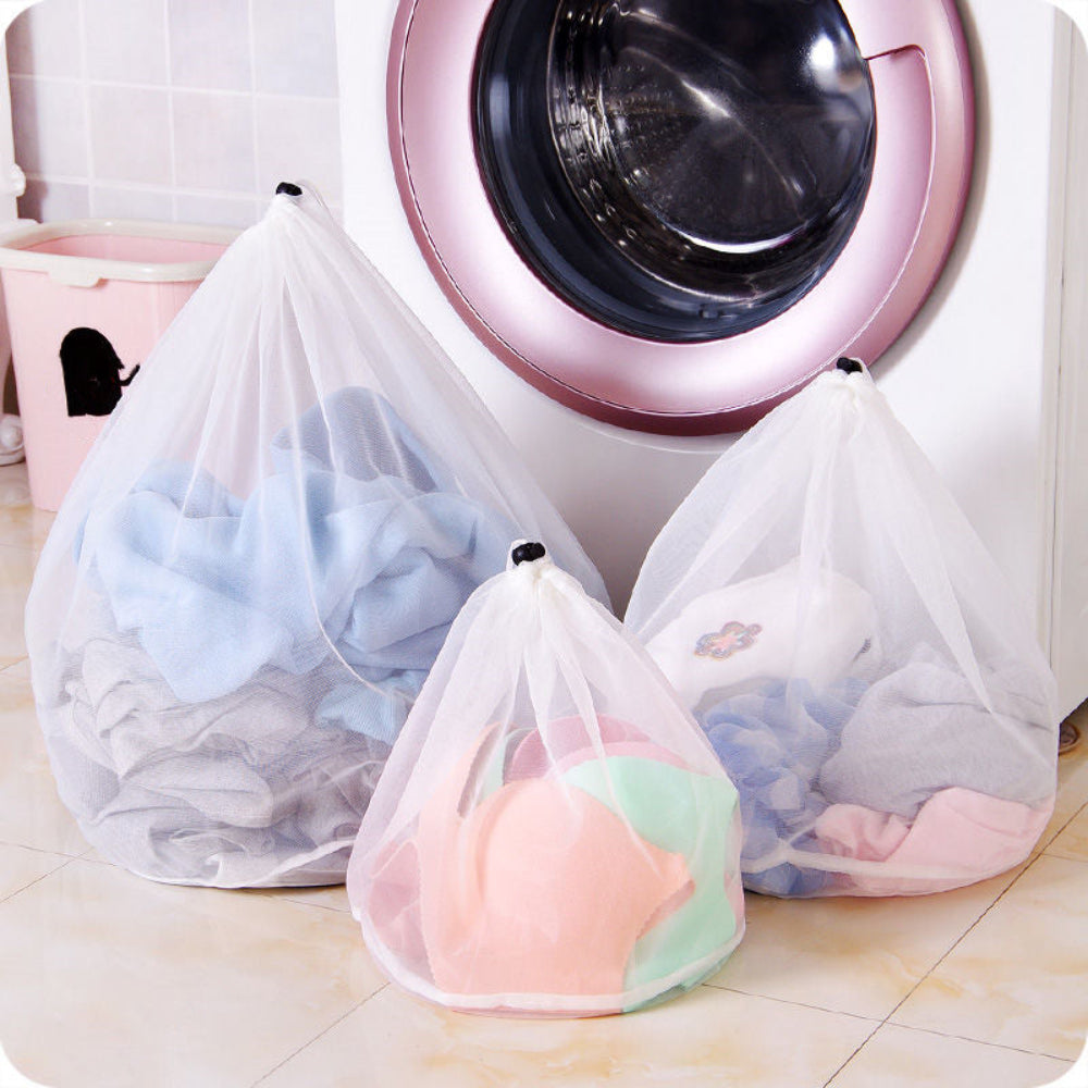 Saco de Lavar Roupa Suja em Malha - Proteção, Organização, Lingerie, Roupa Interior
