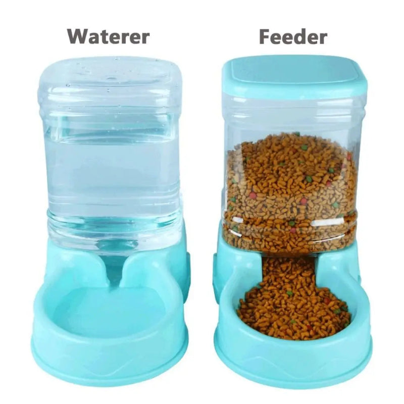 Alimentador Automático 3.8L - Cães/Gatos, Água e Comida, Grande Capacidade, Material PP