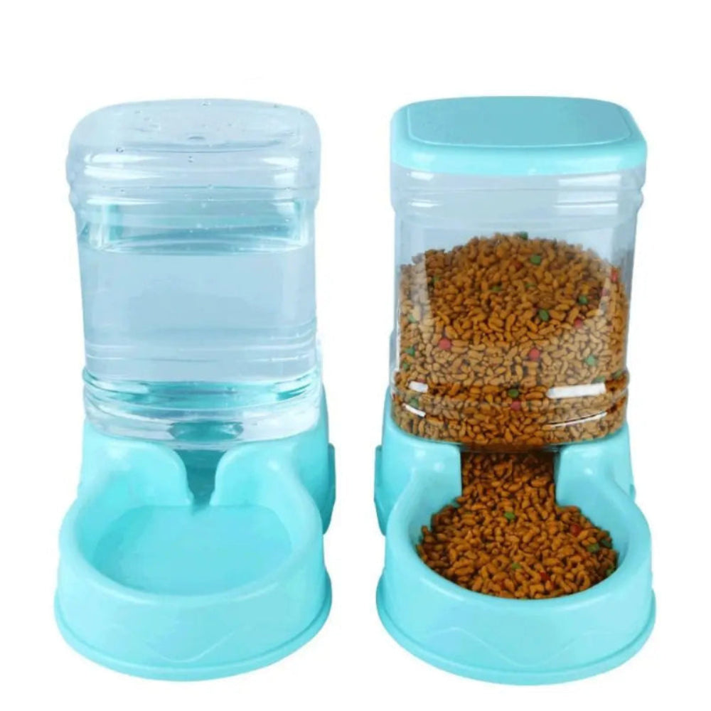 Alimentador Automático 3.8L - Cães/Gatos, Água e Comida, Grande Capacidade, Material PP