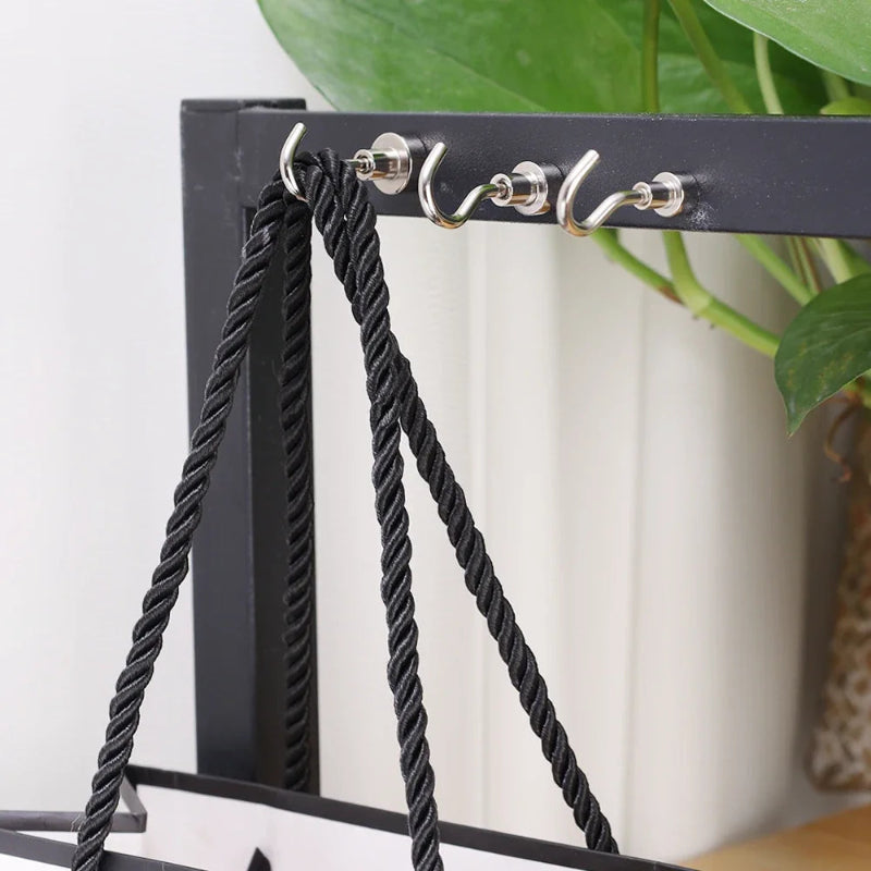 Ganchos Magnéticos Fortes - 05/ 10 Peças, Resistentes, Chaves/Cozinha/Banheiro, 1.5kg/2kg