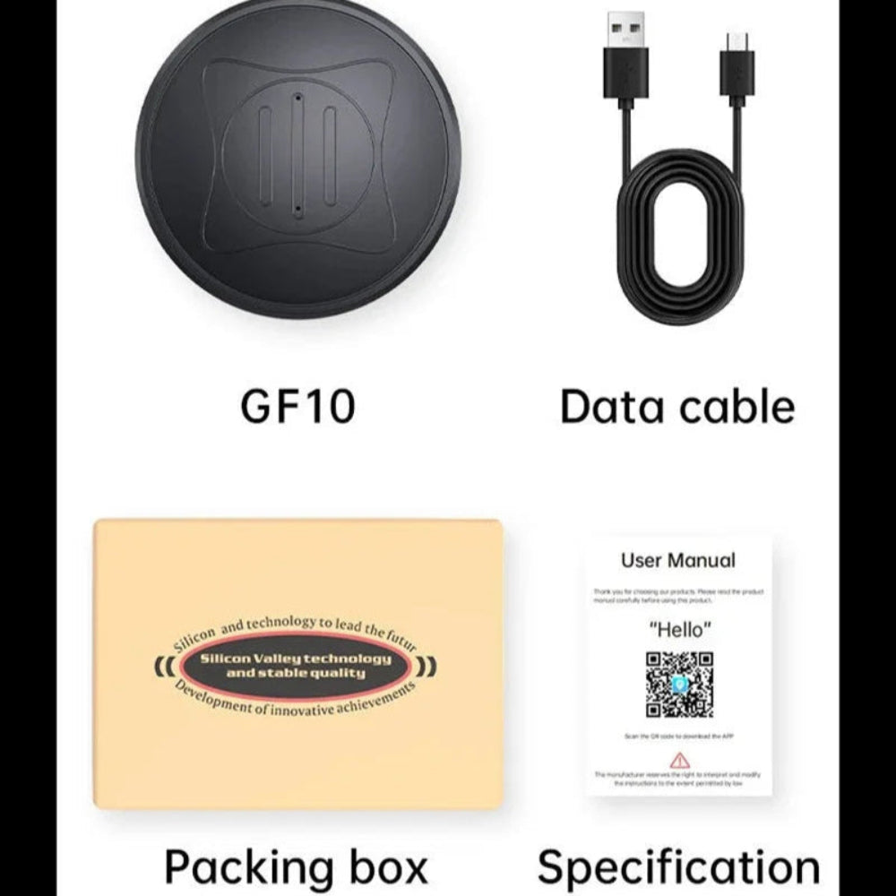 Mini Rastreador GPS Magnético - Anti-Perda, Carro, Animais, Crianças, App iOS/Android