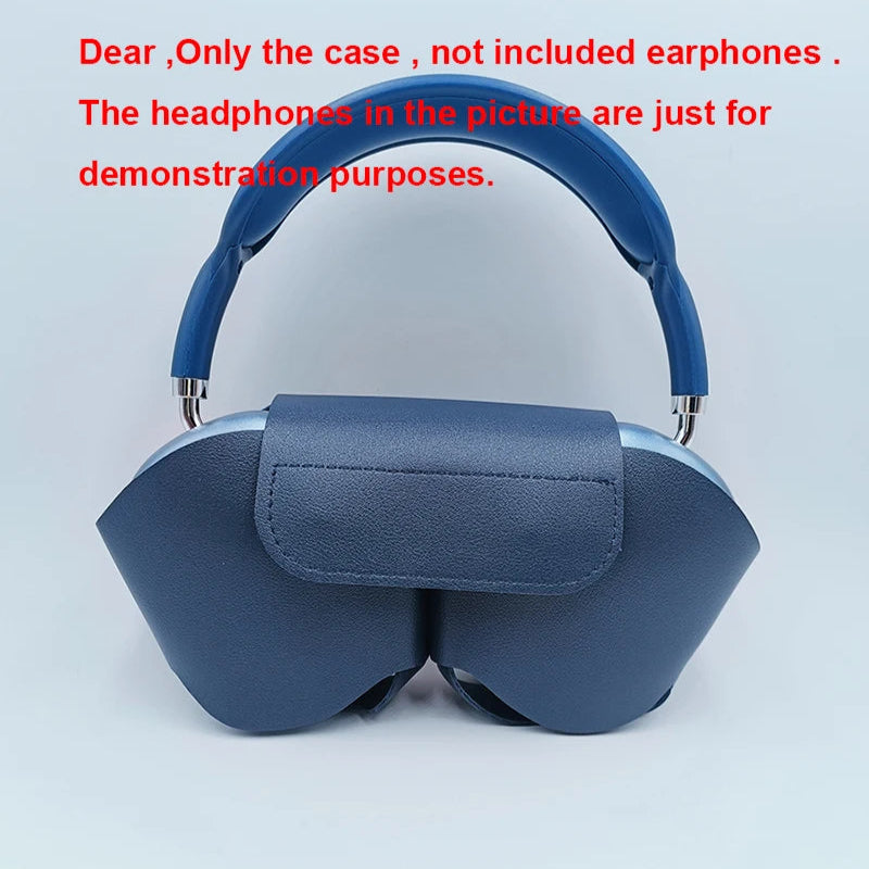Capa Protetora Airpods Max - Couro Macio, Anti-Queda, Anti-Arranhões