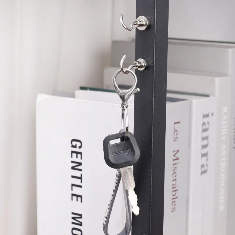 Ganchos Magnéticos Fortes - 05/ 10 Peças, Resistentes, Chaves/Cozinha/Banheiro, 1.5kg/2kg