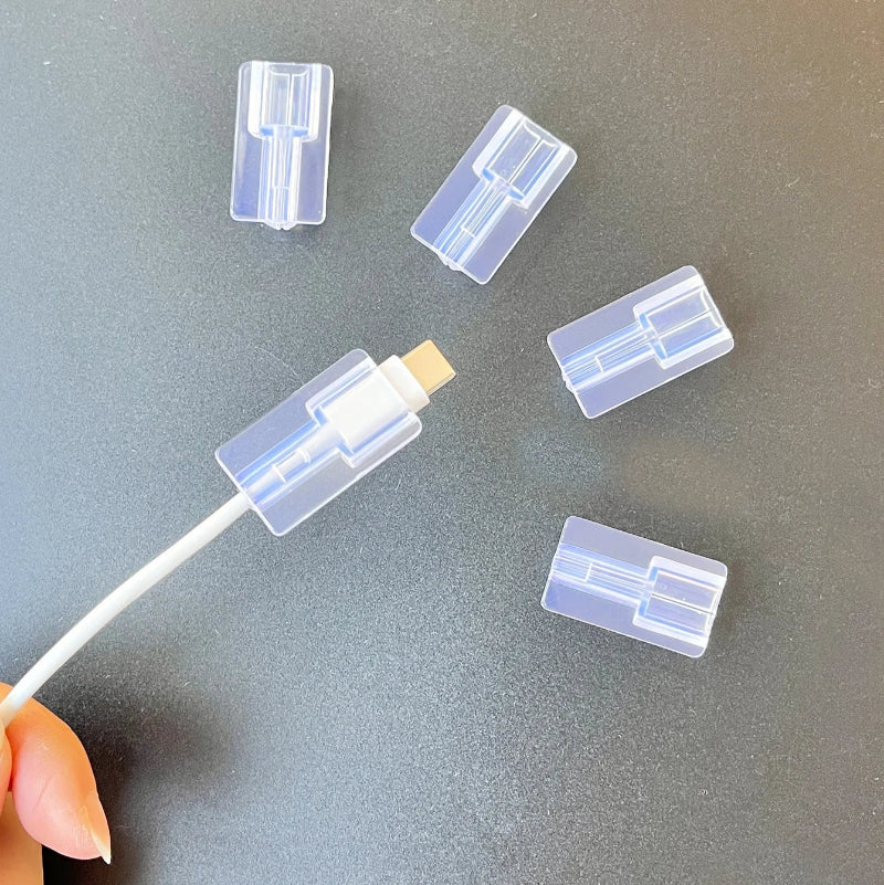 Enrolador Cabo Silicone Apple 18W/20W - 5 Peças, Proteção, Organização