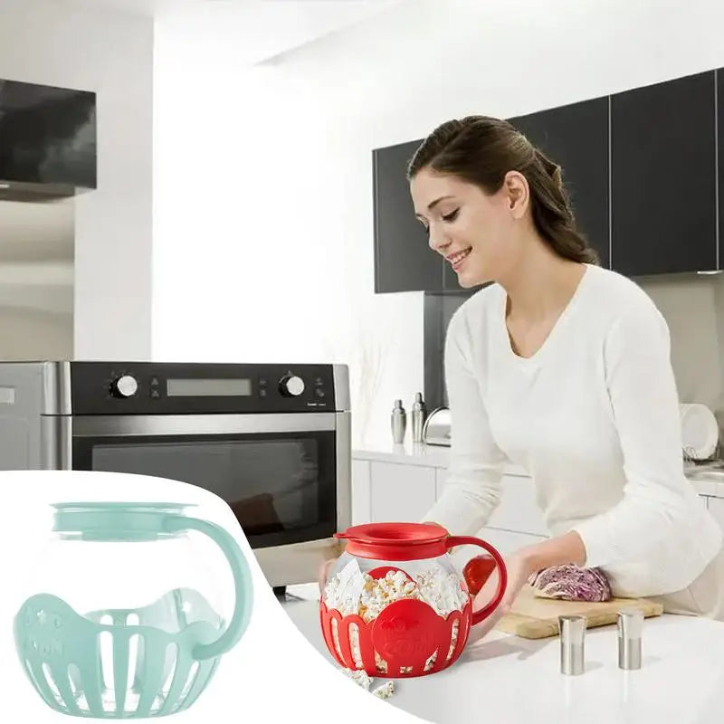 Air Popper de Micro-ondas: Tigela de Borossilicato para Pipocas (2.25QT)