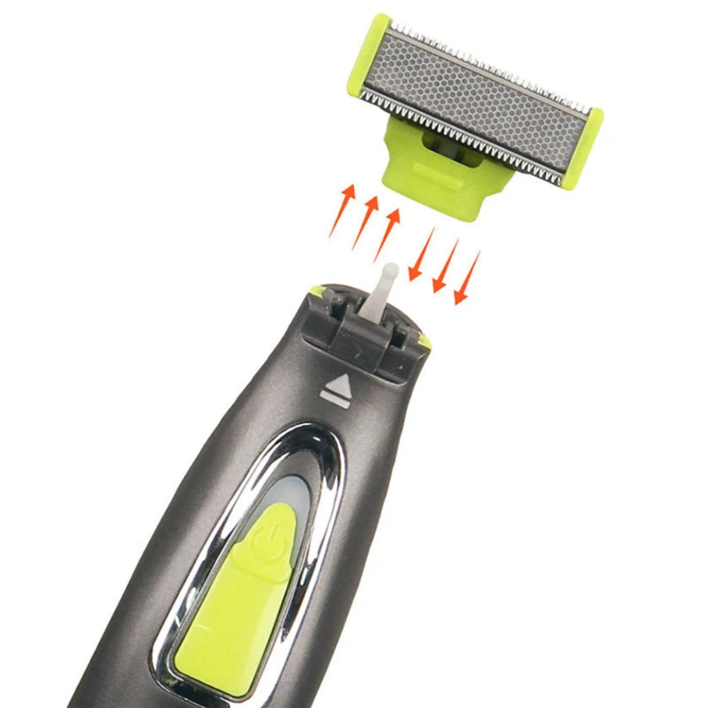 Barbeador Elétrico MLG - Portátil, Recarregável USB, Aparador Corpo, Lavável