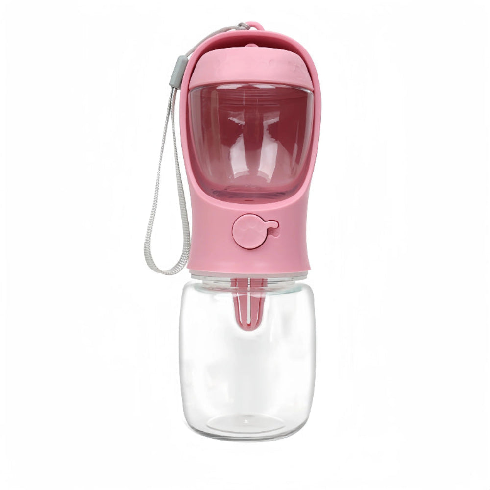 Garrafa Portátil 2 em 1 - Água e Comida para Cães e Gatos, Ideal para Viagens