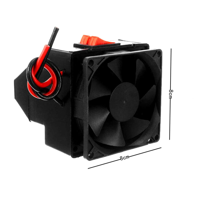 Aquecedor Portátil para Veículos - Desembaciador, 12V/24V, Aquecimento Rápido, Silencioso