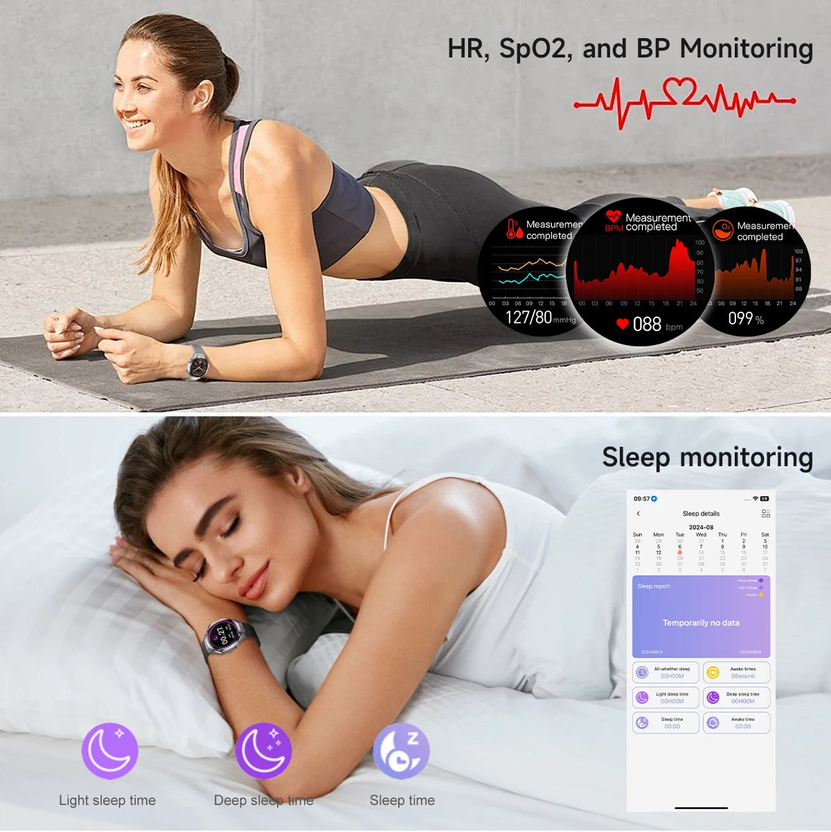 Smartwatch GT5 Pro - 2025 - AMOLED 1.53", NFC, Chamada BT, IP68, Rastreador GPS, Saúde, À Prova D'Água