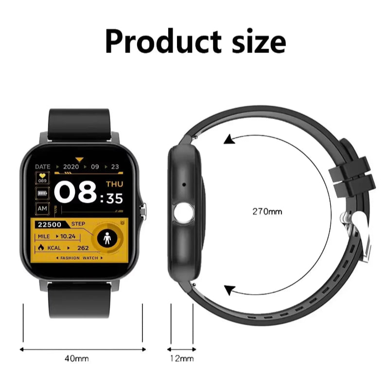 Smartwatch Xiaomi Air Max SY - Chamada BT, Saúde, Desporto, Monitor de Frequência Cardíaca, À Prova D'Água Para Telefones Android IOS