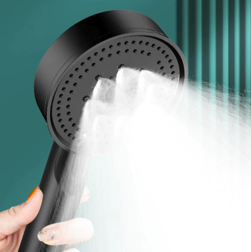 Chuveiro 6 Jatos Alta Pressão Multifuncional - Massagem, Ajustável, Grande Bocal