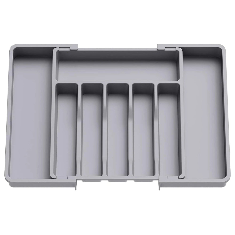 Organizador Gavetas Ajustável - Talheres, Utensílios, Expansível, Plástico Resistente