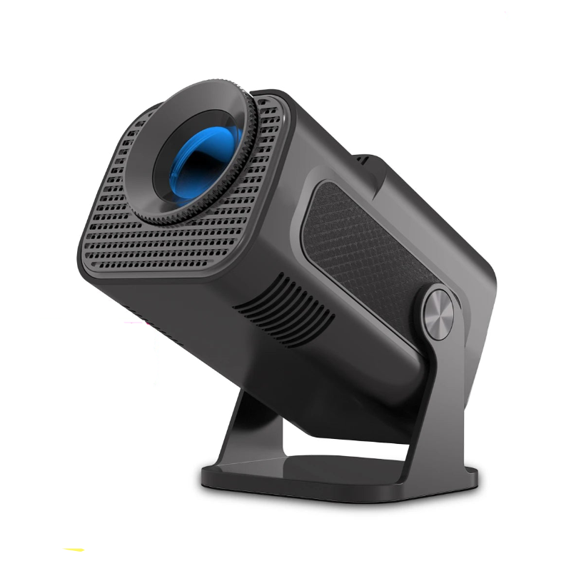 Projetor HY320 Mini 720P Android 11 4K - 300ANSI, WiFi6, BT5.0, 180° Rotativo, Cinema Portátil