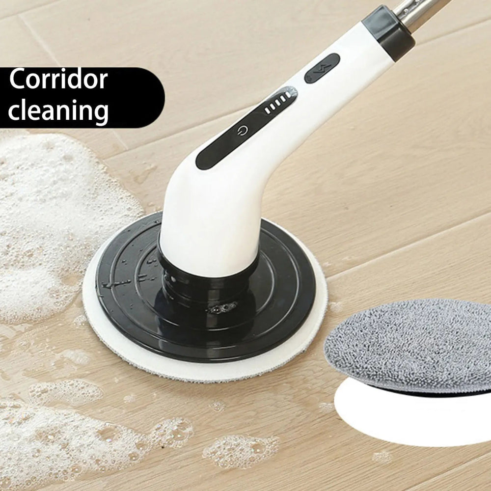 Escova de Limpeza Elétrica 9 em 1 com Bateria de 2000 mAh – Escova Multiusos Sem Fios para Casa de Banho, Cozinha e Sala com Cabeças Intermutáveis