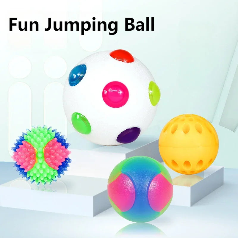 Bola Luminosa LED Interativa - Cães/Gatos, Crianças, Elástica, Piscante, Diversão Garantida