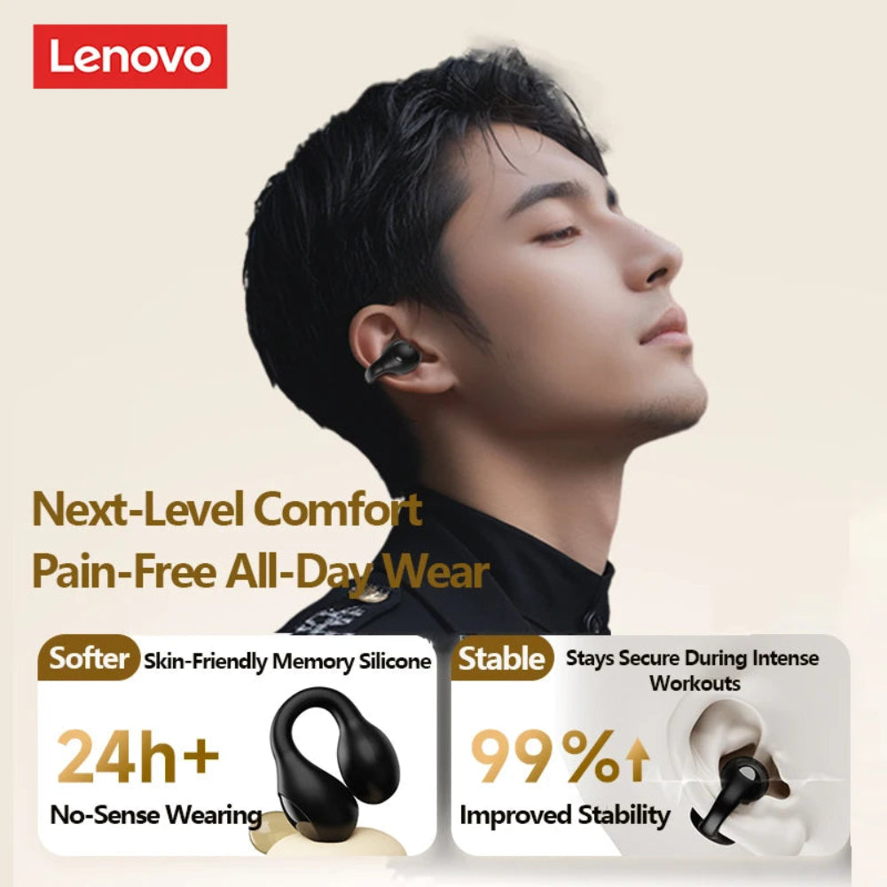 Fones de Ouvido Bluetooth LP25 OWS com Bateria de Longa Duração e Microfone
