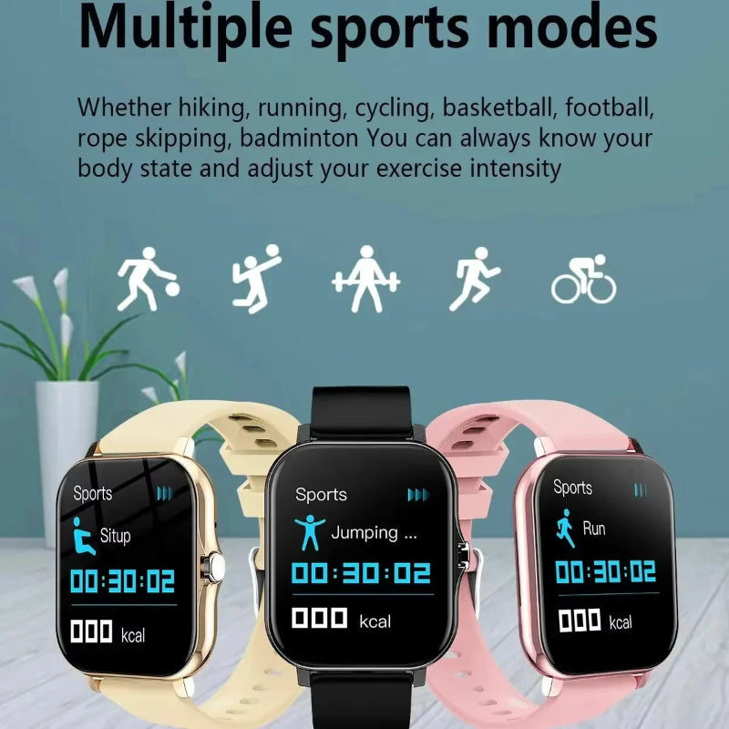 Smartwatch Xiaomi Air Max SY - Chamada BT, Saúde, Desporto, Monitor de Frequência Cardíaca, À Prova D'Água Para Telefones Android IOS