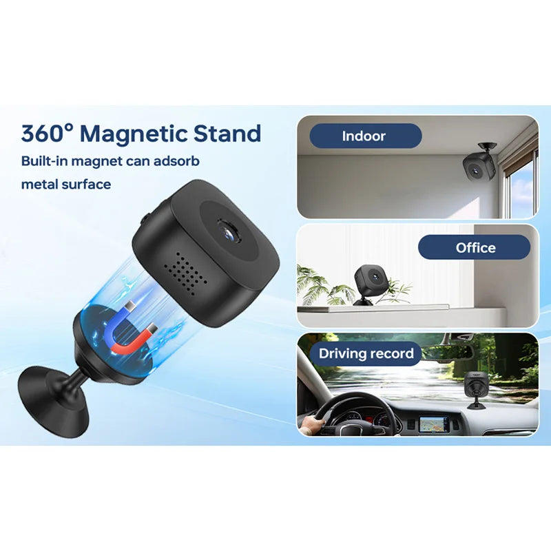 Mini Câmara IP WiFi 4K Xiaomi - Detecção Movimento, Visão Noturna Colorida, Interior/Exterior, App