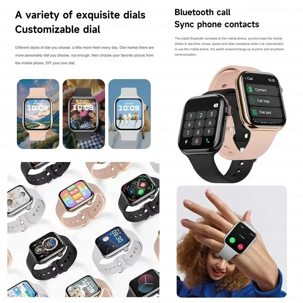 Smartwatch DT Series 10 GPS — Ecrã Always-On, NFC & Chamadas Bluetooth