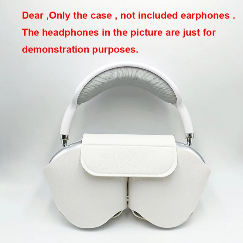 Capa Protetora Airpods Max - Couro Macio, Anti-Queda, Anti-Arranhões