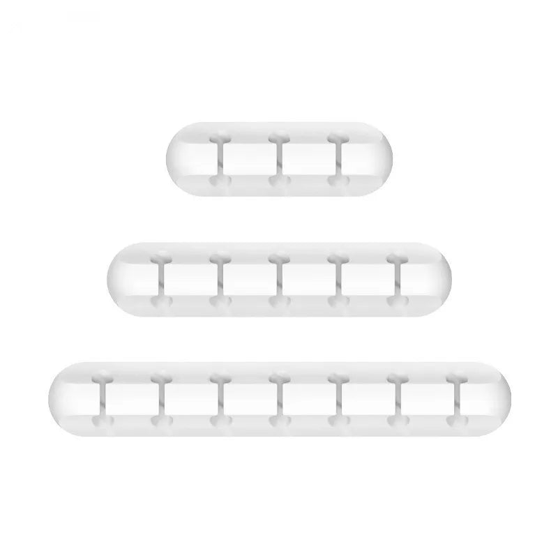 Organizador Cabos NNBILI Silicone - Suporte Mesa, Mouse/Fone, 3 Tamanhos