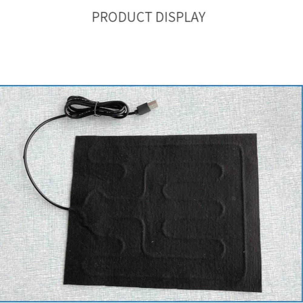 Almofada Aquecida USB Lavável - Cães/Gatos/Répteis de Estimação, Segura, Inverno Quente