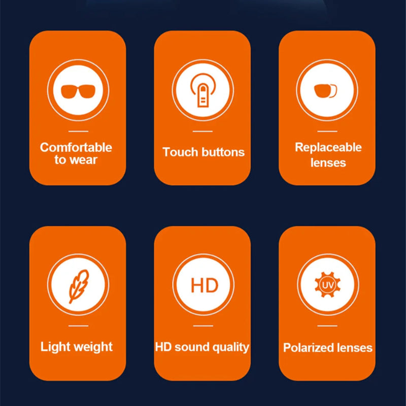 Óculos Fone de Ouvido Sem Fios Lenovo Lecoo C8 - Bluetooth 5.0, Som Hi-Fi, Condução Segura