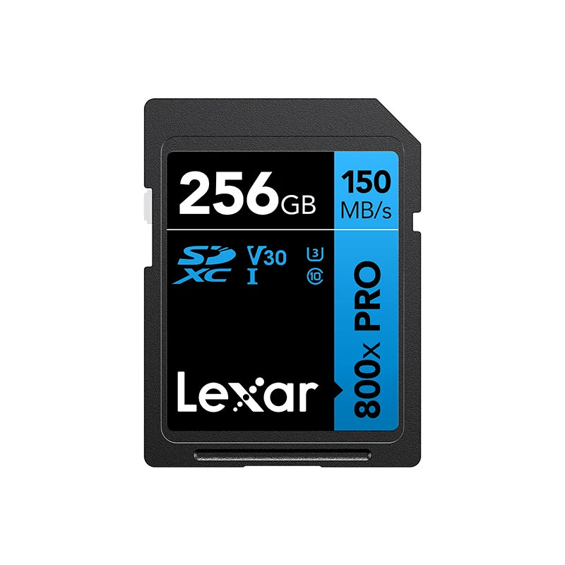 Cartão de Memória Lexar SD Pro 800x - 32GB/64GB/128GB - 150MB/s, UHS-I, C10/V10/V30