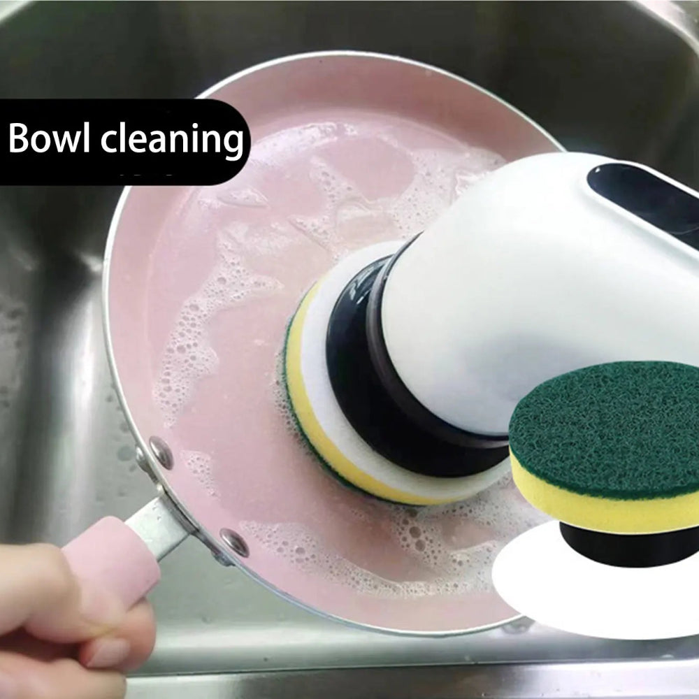 Escova de Limpeza Elétrica 9 em 1 com Bateria de 2000 mAh – Escova Multiusos Sem Fios para Casa de Banho, Cozinha e Sala com Cabeças Intermutáveis