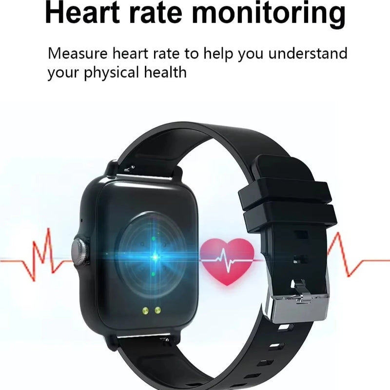 Smartwatch Xiaomi Air Max SY - Chamada BT, Saúde, Desporto, Monitor de Frequência Cardíaca, À Prova D'Água Para Telefones Android IOS