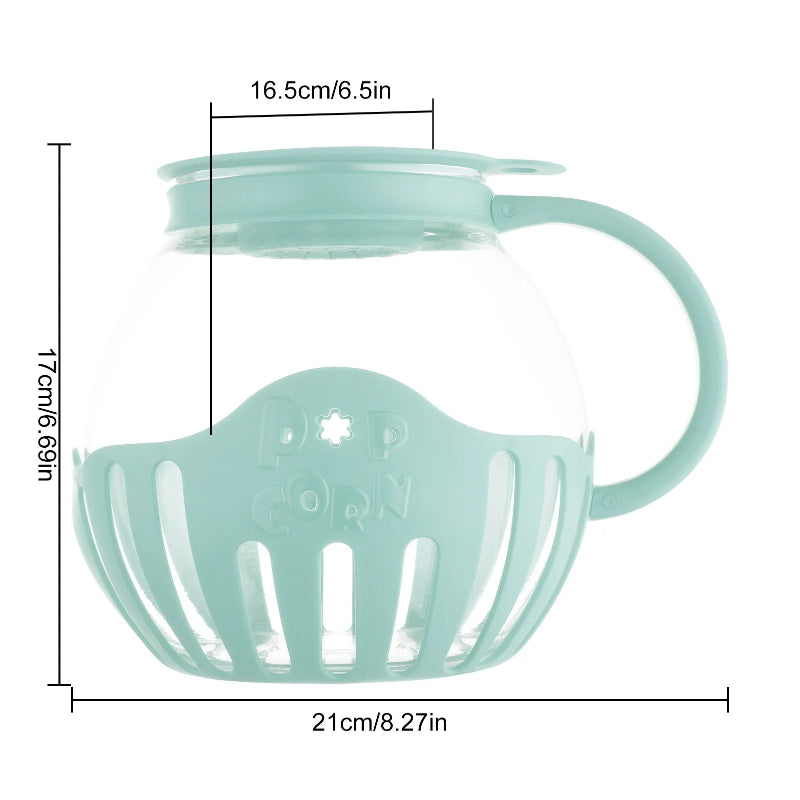 Air Popper de Micro-ondas: Tigela de Borossilicato para Pipocas (2.25QT)