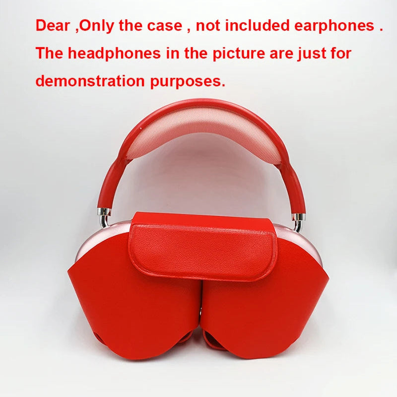 Capa Protetora Airpods Max - Couro Macio, Anti-Queda, Anti-Arranhões