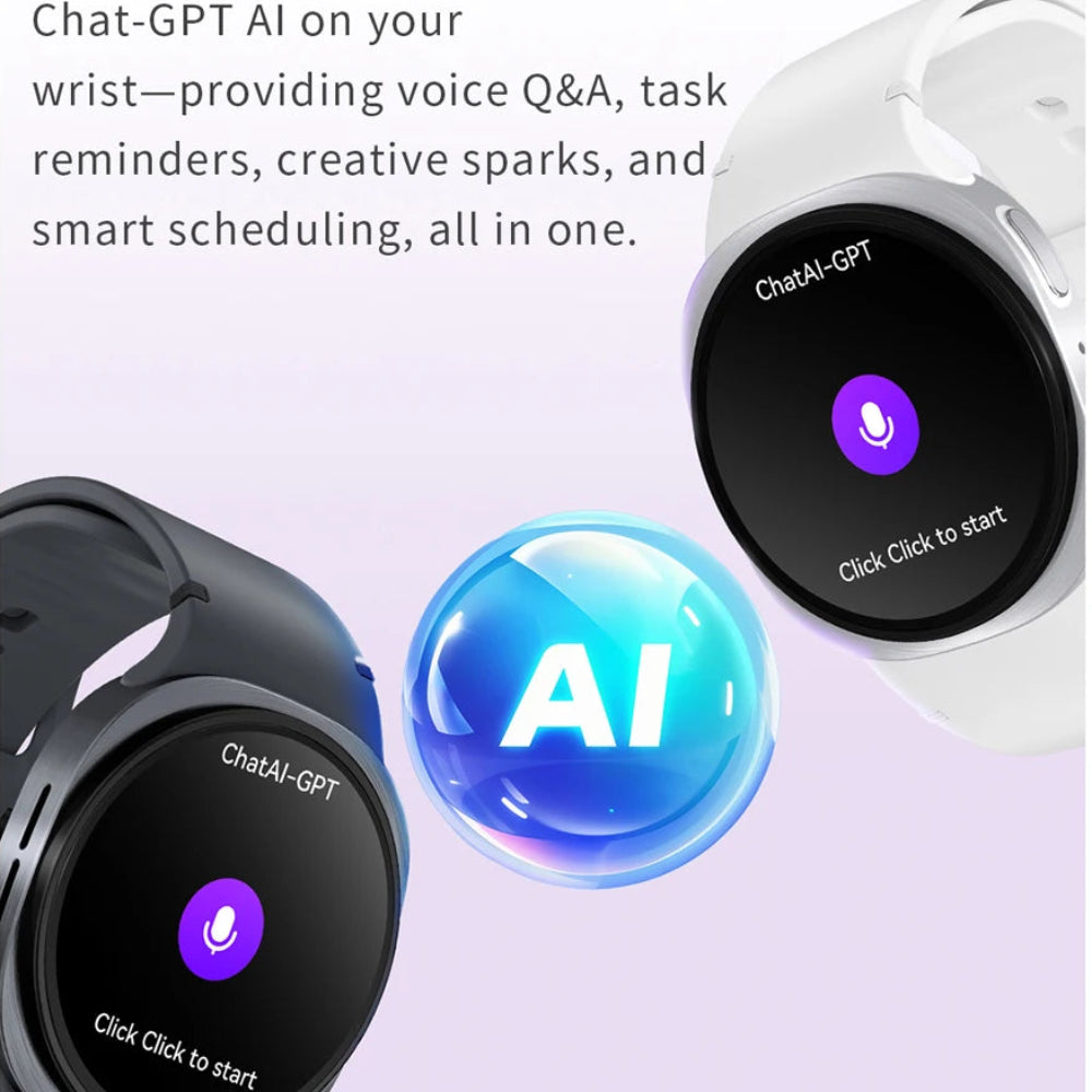 Relógio Inteligente Desportivo 2026 – Smartwatch Unissexo com Chamadas, NFC, Monitor Cardíaco e Controlo de Sono