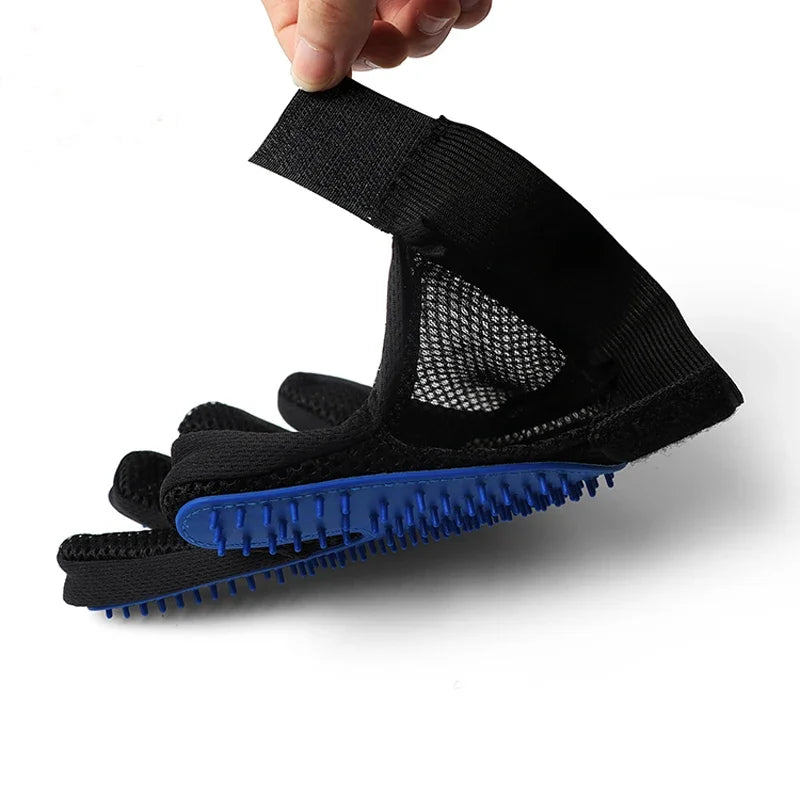 Luvas de Silicone 2 em 1 para Cães e Gatos - Tosa, Banho, Massagem e Remoção de Pelos