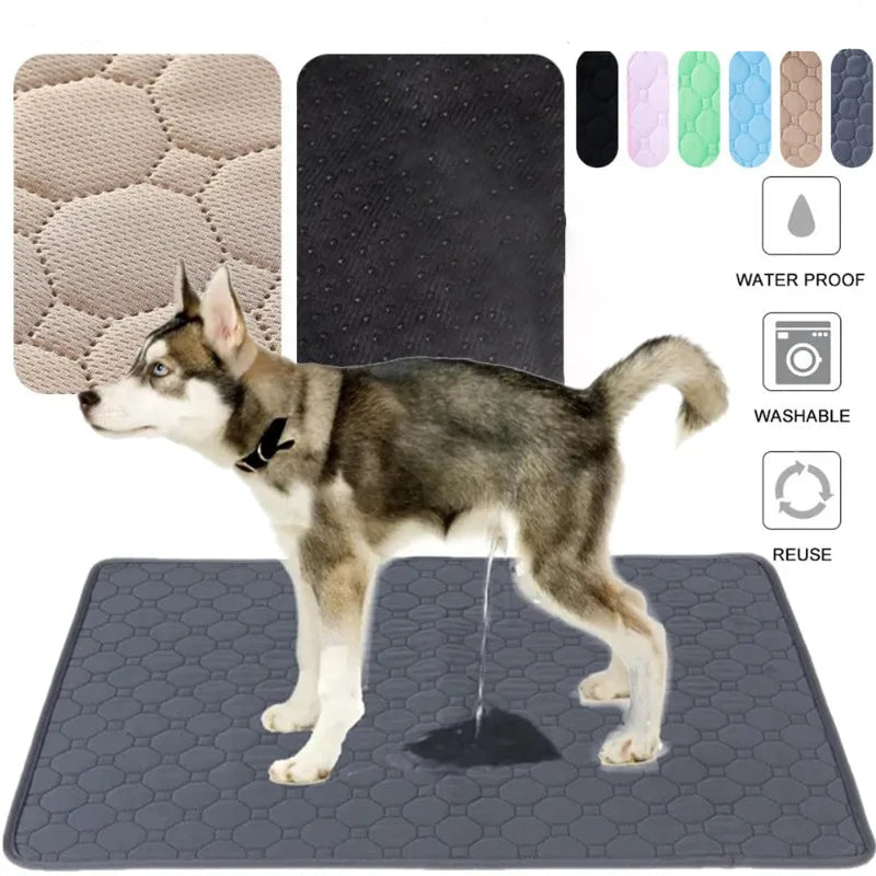 Almofada Urina Cão Reutilizável - 4 Camadas, Absorvente, Lavável, Treino/Cama/Carro