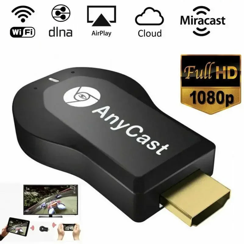 M2 Plus Dongle WiFi Display 4K/1080P HDMI - Transmissão Sem Fios para TV, iOS/Android/Windows/Mac